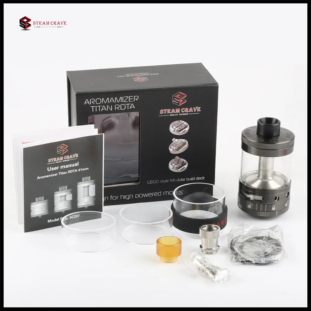 Electronic Cigarette Steam Crave Aromamizer Titan 28ml RDTA Atomizer Tank 41mmDiameter Vaporizer Fit Squonk Mech Mod VS Zeus RTA
Electronic Cigarette Steam Crave Aromamizer Titan 28ml RDTA Atomizer Tank 41mmDiameter Vaporizer Fit Squonk Mech Mod VS Zeus RTA