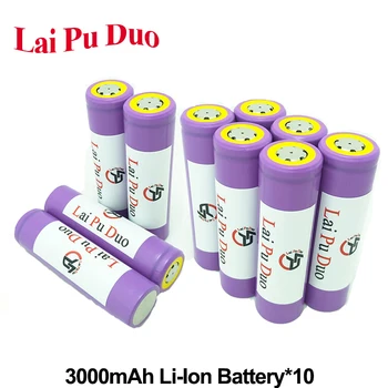 Rechargeable Li-Ion 3.7V 3000mAh 18650 Battery Cells UR18650ZTA For Sanyo Batteria For Power Bank 10 Pieces Included
Rechargeable Li-Ion 3.7V 3000mAh 18650 Battery Cells UR18650ZTA For Sanyo Batteria For Power Bank 10 Pieces Included