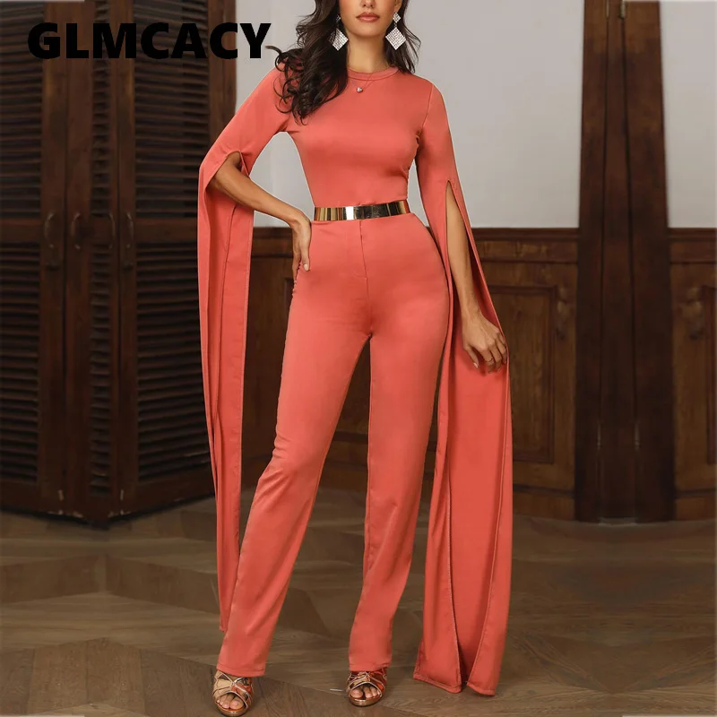 Women Solid Billowing Split Sleeve Jumpsuit Casual Solid Long Sleeve Round Neck Spring Autumn Slim Fit Party Club Jumpsuits
Women Solid Billowing Split Sleeve Jumpsuit Casual Solid Long Sleeve Round Neck Spring Autumn Slim Fit Party Club Jumpsuits