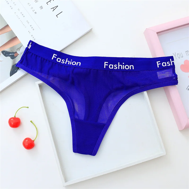 Sexy Ladies Cotton Seamless Panties Women Underwear Lingerie G Thongs String Fashion Low Rise Transparent Briefs 29 (2)