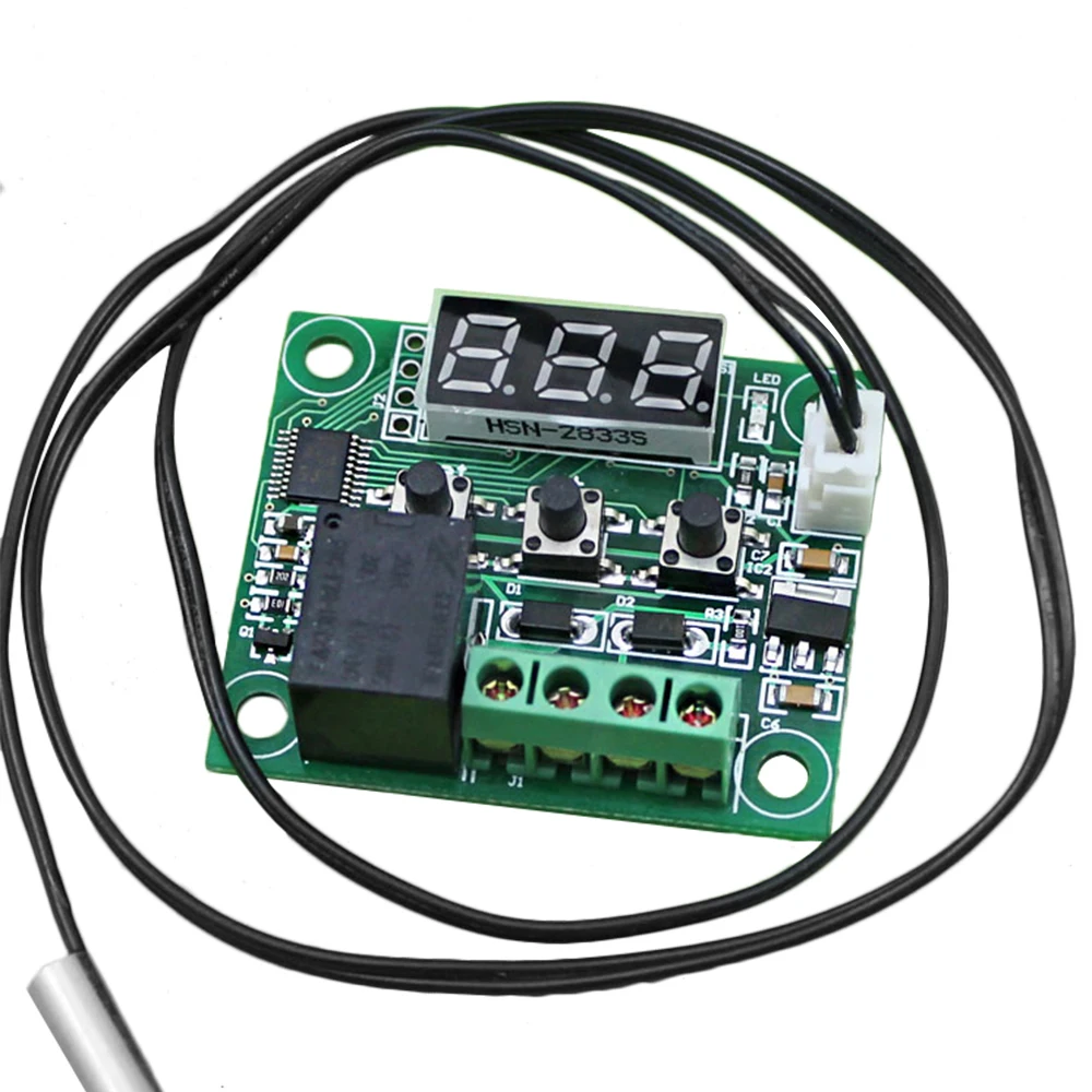 Digital display intelligent temperature controller High precision miniature temperature control panel with probe
Digital display intelligent temperature controller High precision miniature temperature control panel with probe