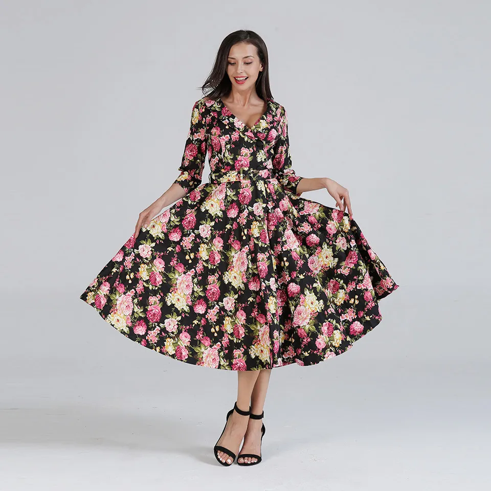 Sisjuly vintage dress women floral print belt winter party dress patchwork retro elegant dresses sexy home work day black dress
Sisjuly vintage dress women floral print belt winter party dress patchwork retro elegant dresses sexy home work day black dress