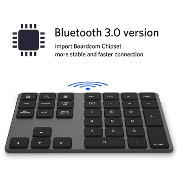 Bluetooth Number Pad Keyboard Numeric Mini 34 Keys Aluminum Alloy for iOS Android JR Deals
Bluetooth Number Pad Keyboard Numeric Mini 34 Keys Aluminum Alloy for iOS Android JR Deals