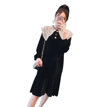 2019 Maternity Clothes Long Sleeve Ruffles Nursing Dresses Pregnancy Gold Velvet Clothing Pregnant Women Loose Causal Dress Q333
2019 Maternity Clothes Long Sleeve Ruffles Nursing Dresses Pregnancy Gold Velvet Clothing Pregnant Women Loose Causal Dress Q333