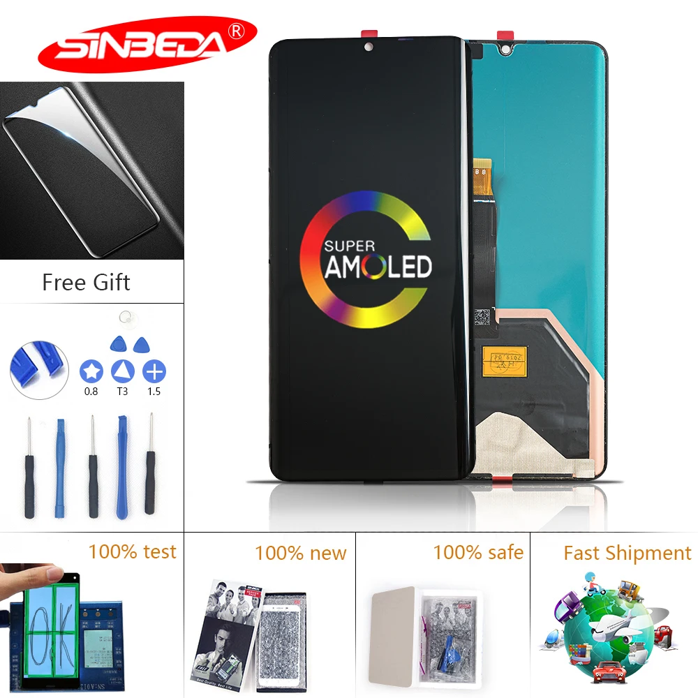 100% New Display for Huawei P30 Pro LCD Touch Screen Digitizer Assembly VOG-L29 VOG-L09 VOG-L04 for P30 Pro Display
100% New Display for Huawei P30 Pro LCD Touch Screen Digitizer Assembly VOG-L29 VOG-L09 VOG-L04 for P30 Pro Display