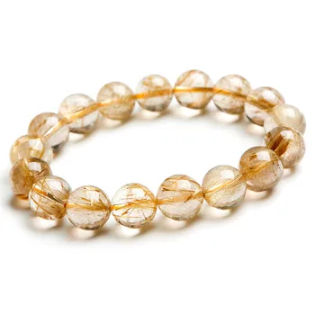12.5mm Genuine Yellow Golden Natural Rutilated Quartz Bracelets For Women Clear Rutilated Quartz Crystal Round Bead Bracelet
12.5mm Genuine Yellow Golden Natural Rutilated Quartz Bracelets For Women Clear Rutilated Quartz Crystal Round Bead Bracelet