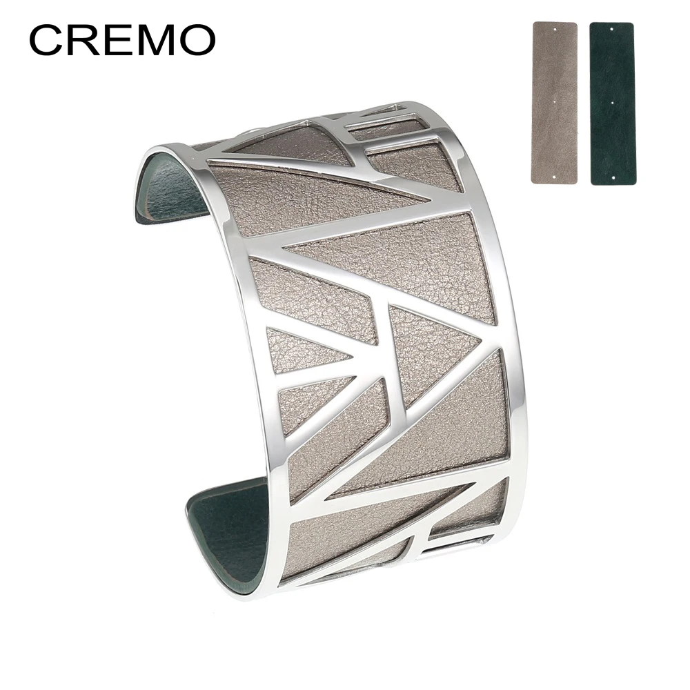 Cremo Bracelets Bangles for Women Jewelry Stainless Steel Bracelet Fashion Silver Color DIY Leather Reversible Love Cuff Bangle
Cremo Bracelets Bangles for Women Jewelry Stainless Steel Bracelet Fashion Silver Color DIY Leather Reversible Love Cuff Bangle