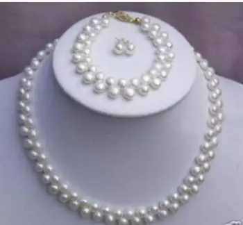 Women Gift Freshwater Love women Fashion Jewelry wholesale 2 rows 7-8mm Fresh water Cultured pearl necklace bracelet and
Women Gift Freshwater Love women Fashion Jewelry wholesale 2 rows 7-8mm Fresh water Cultured pearl necklace bracelet and