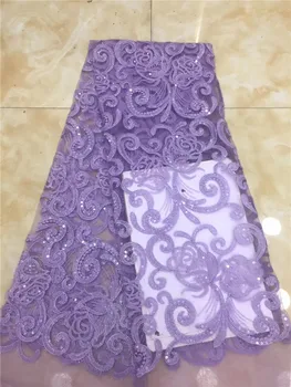 Sequins Net Lace Fabric 2019 High Quality African Mesh Wedding Bride Dress Sewing Sequined Embroidered Material Purple green
Sequins Net Lace Fabric 2019 High Quality African Mesh Wedding Bride Dress Sewing Sequined Embroidered Material Purple green