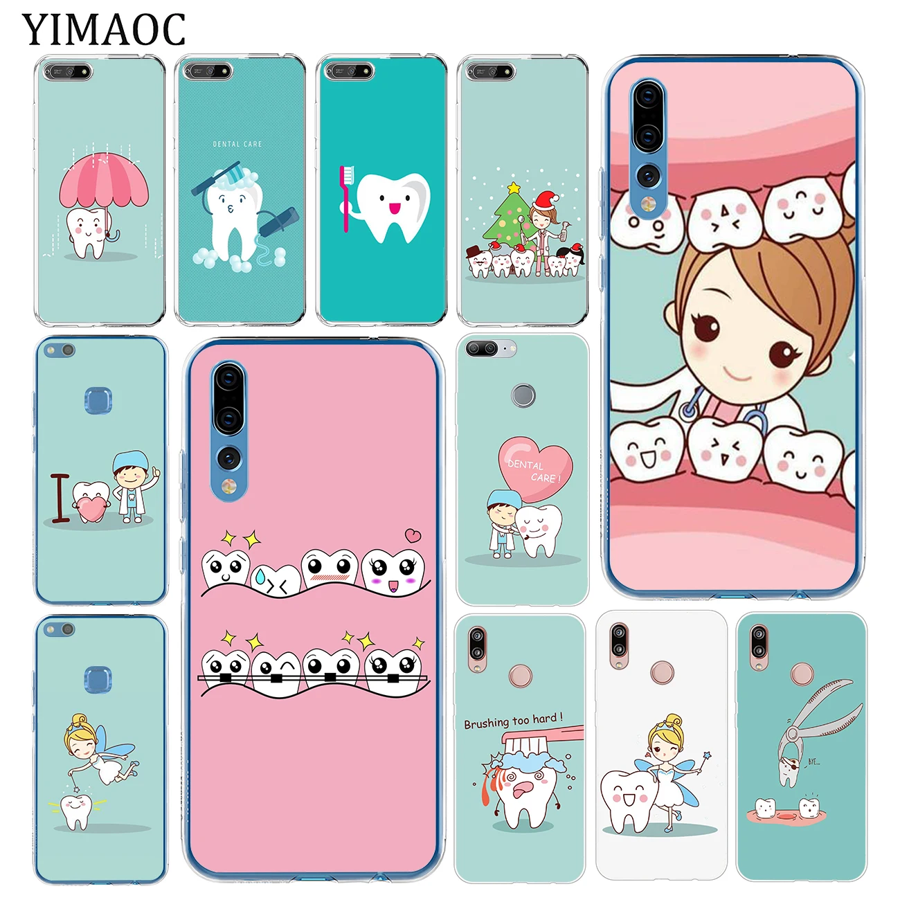 YIMAOC Cute Wisdom Teeth Dentist Tooth LoveClear Soft Case for Huawei P30 P20 Pro P10 P9 P8 Lite 2016 2017 P smart Z 2019
YIMAOC Cute Wisdom Teeth Dentist Tooth LoveClear Soft Case for Huawei P30 P20 Pro P10 P9 P8 Lite 2016 2017 P smart Z 2019