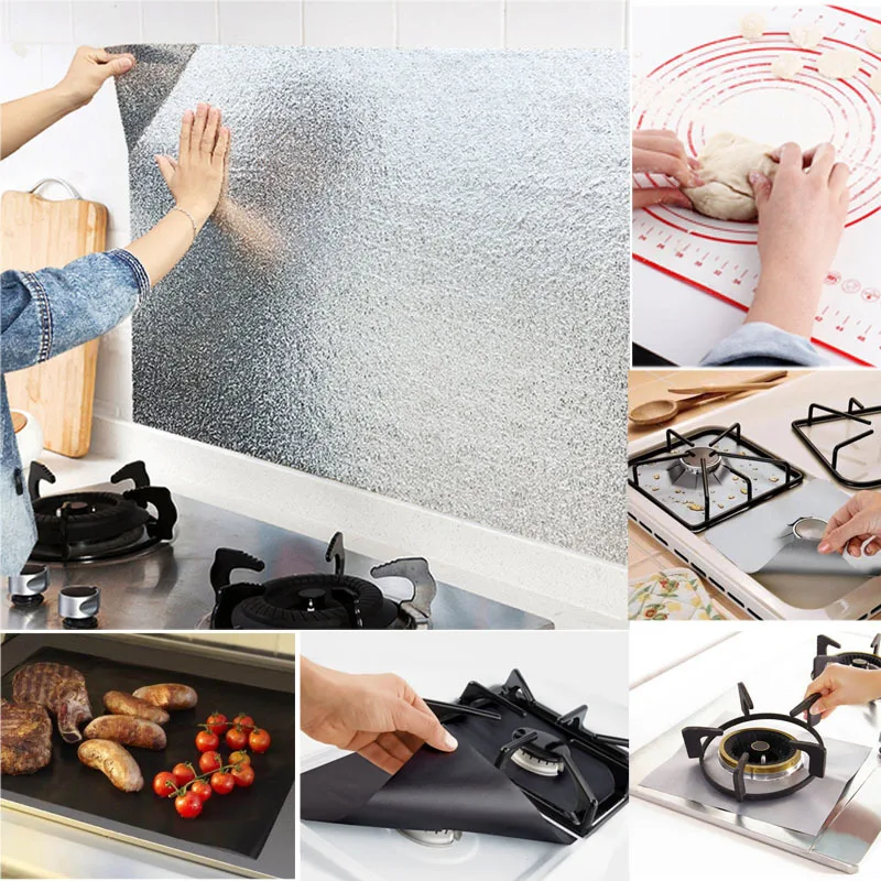 Kitchen Tool Non-Stick Silicone Baking Mats Cooking BBQ Sheet Mat Fry Pad Aluminum Oil Proof Sticker Gas Stove Protectors Cover
Kitchen Tool Non-Stick Silicone Baking Mats Cooking BBQ Sheet Mat Fry Pad Aluminum Oil Proof Sticker Gas Stove Protectors Cover