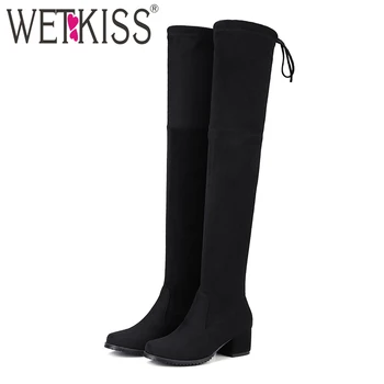 WETKISS Big Size 34-43 Hot Trend Lady Stretch Thigh High Boot Chunky Heel Lace Over Knee Boot Women Shoes Female Long Boot
WETKISS Big Size 34-43 Hot Trend Lady Stretch Thigh High Boot Chunky Heel Lace Over Knee Boot Women Shoes Female Long Boot