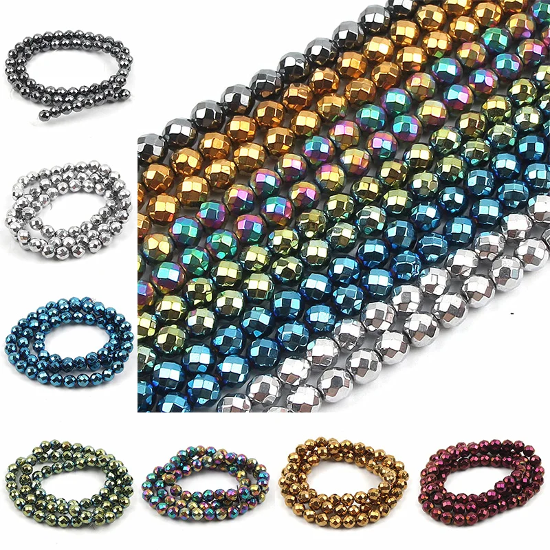 Natural Stone Beads Faceted Hematite Beads For Jewelry Making 65 Pcs/Strand 6mm Round Beads Diy Bracelet Necklace
Natural Stone Beads Faceted Hematite Beads For Jewelry Making 65 Pcs/Strand 6mm Round Beads Diy Bracelet Necklace