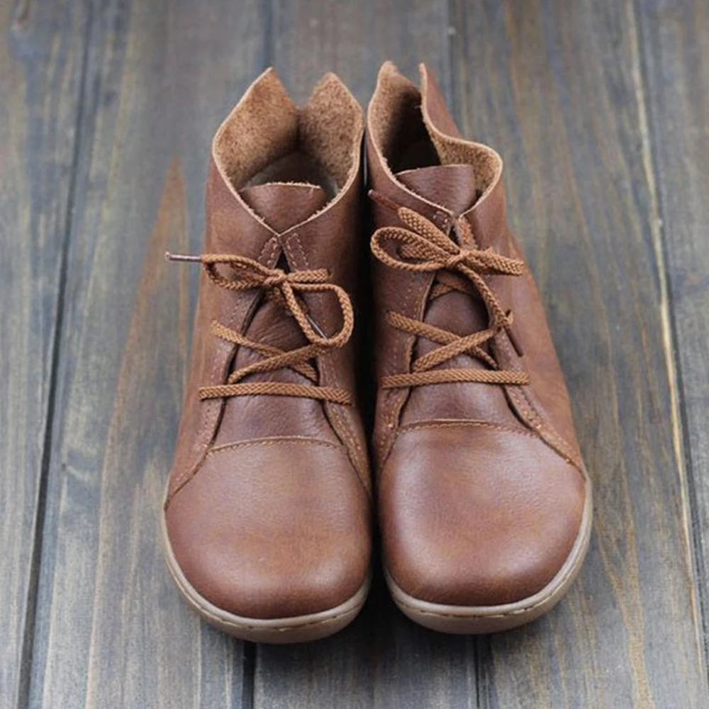 Adisputent New Women Autumn Waterproof Boots Ladies Lace-up Soft Casual Fashion PU Solid Flats Shoes
Adisputent New Women Autumn Waterproof Boots Ladies Lace-up Soft Casual Fashion PU Solid Flats Shoes