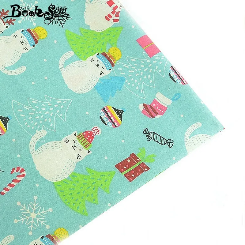 Booksew Christmas Style 100% Cotton FabricTelas Por Metro Cat Tissu DIY Handmade Quilting Bed Sheet Sewing Pillow Patchwork Home
Booksew Christmas Style 100% Cotton FabricTelas Por Metro Cat Tissu DIY Handmade Quilting Bed Sheet Sewing Pillow Patchwork Home
