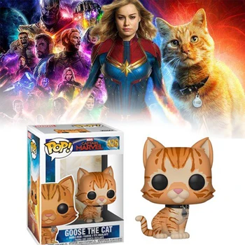 

Funko Pop 426# Movie CAPTAIN MARVEL Action Figure Toys GOOSE THE CAT Model Vinyl Dolls Collectibles For Child Birthday Gifts Toy
