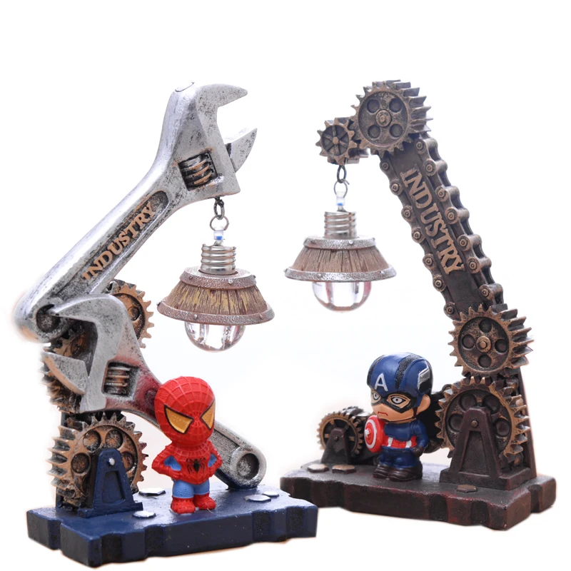 Creative Spiderman Figurines Night Light Ornaments Home Decoration Cartoon Captain America Miniature Lamp Night Light Craft Gift
Creative Spiderman Figurines Night Light Ornaments Home Decoration Cartoon Captain America Miniature Lamp Night Light Craft Gift