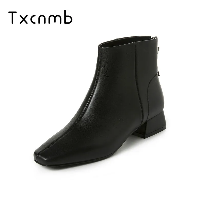 TXCNMB 2019 fashion Autumn Winter New Arrival Women Ankle Boots Fashion Solid Shoes Woman Genuine Leather Casual wedding Boots
TXCNMB 2019 fashion Autumn Winter New Arrival Women Ankle Boots Fashion Solid Shoes Woman Genuine Leather Casual wedding Boots