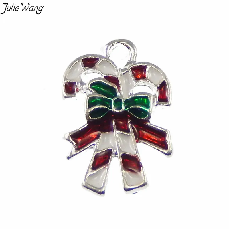 Julie Wang 10pcs Vivid Enamel Christmas Stick Shape Silver Tone Color Based Christmas Deco Pendants Flaoating Charm Necklace DIY
Julie Wang 10pcs Vivid Enamel Christmas Stick Shape Silver Tone Color Based Christmas Deco Pendants Flaoating Charm Necklace DIY