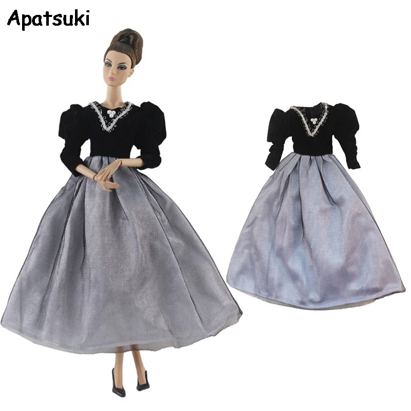 Black Gray Fashion Doll Clothes For Barbie Doll Outfits Princess Gown 1/6 Doll Accessories Party Dress For Barbie Dollhouse Toy
Black Gray Fashion Doll Clothes For Barbie Doll Outfits Princess Gown 1/6 Doll Accessories Party Dress For Barbie Dollhouse Toy