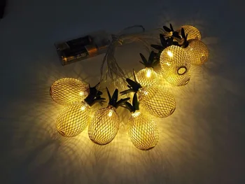 LED battery box Christmas party decorating pendant iron art pineapple pineapple light string household items
LED battery box Christmas party decorating pendant iron art pineapple pineapple light string household items
