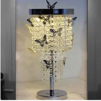 Crystal table lamp bedside lamp bedroom led butterfly lamp stainless steel crystal beautiful romantic lamp
Crystal table lamp bedside lamp bedroom led butterfly lamp stainless steel crystal beautiful romantic lamp