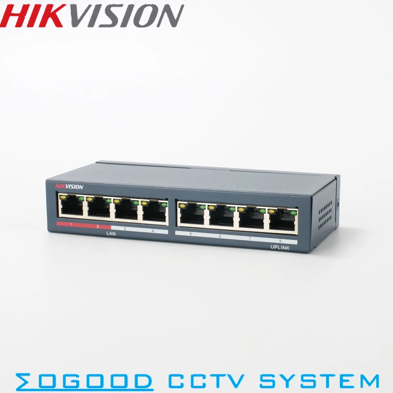 Hikvision Original DS-3E0108-E Unmanaged Non-PoE 8 ports Switch 10/100 Mbps Adaptive Metal Material For 4CH NVR and IP Cameras
Hikvision Original DS-3E0108-E Unmanaged Non-PoE 8 ports Switch 10/100 Mbps Adaptive Metal Material For 4CH NVR and IP Cameras