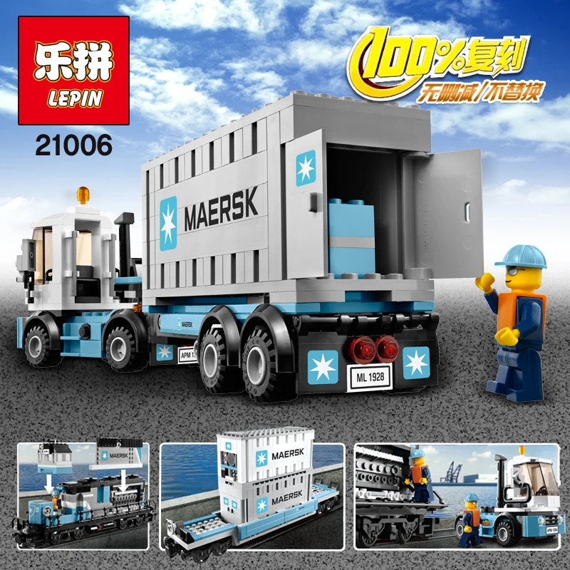 Lepin 21006 New 1234Pcs Genuine Technic Ultimate Series The Maersk Train Set Building Blocks Bricks Educational Toys 10219
Lepin 21006 New 1234Pcs Genuine Technic Ultimate Series The Maersk Train Set Building Blocks Bricks Educational Toys 10219