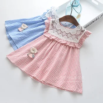 Roimyal Wholesale 2019 Summer new fashion fresh plaid 3-10 year old girl dress pure cotton square collar lace sleeve dress
Roimyal Wholesale 2019 Summer new fashion fresh plaid 3-10 year old girl dress pure cotton square collar lace sleeve dress