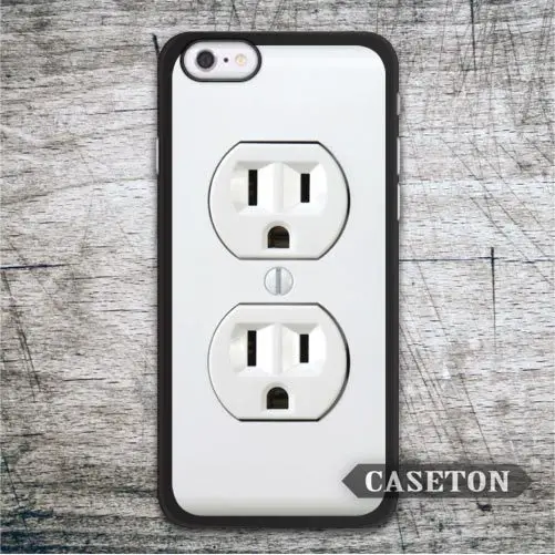 Electric Outlet Funny font b Case b font For iPod 5 and For font b iPhone