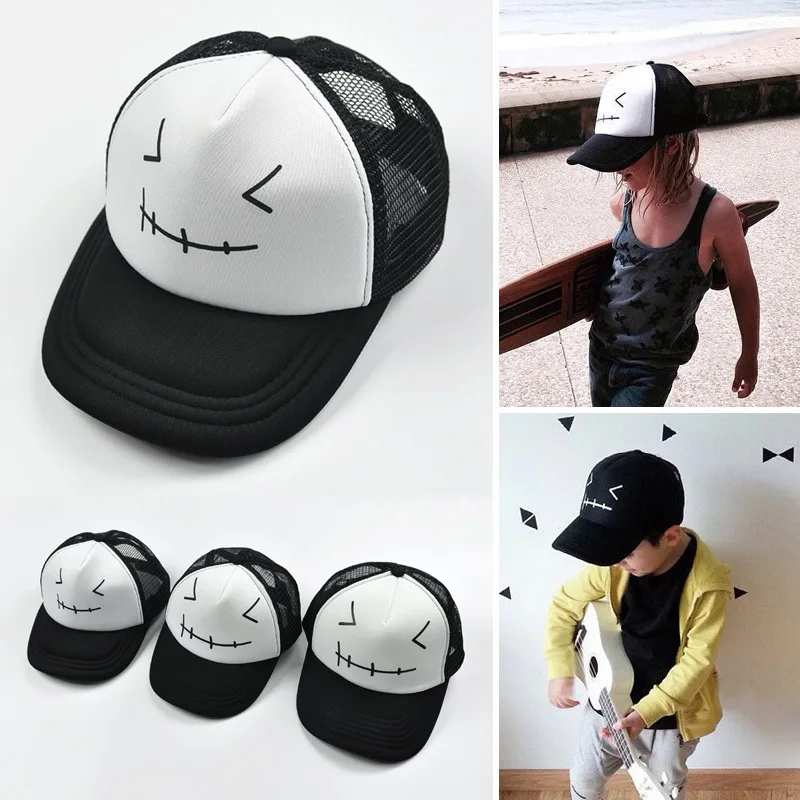 2019 New Summer Baby Boys Girl Cap Smile Europe Bonnet Baseball Caps Parent-Child Cap Children Hats As Gifts Adjustable so cool
2019 New Summer Baby Boys Girl Cap Smile Europe Bonnet Baseball Caps Parent-Child Cap Children Hats As Gifts Adjustable so cool
