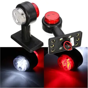 2Pcs 12V/24V Car Truck Trailer Double Side Marker Lights Elbow Side Lamp Red& White
2Pcs 12V/24V Car Truck Trailer Double Side Marker Lights Elbow Side Lamp Red& White