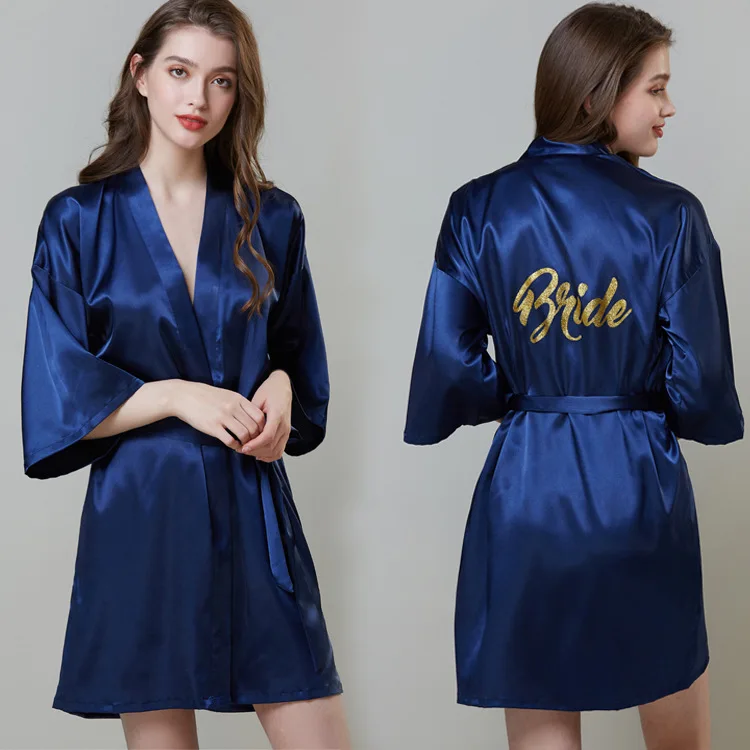 Bridesmaid robes Sleepwear Long Sleepwear Satin Silk Bride Robes for women pink Robes pjs women
Bridesmaid robes Sleepwear Long Sleepwear Satin Silk Bride Robes for women pink Robes pjs women