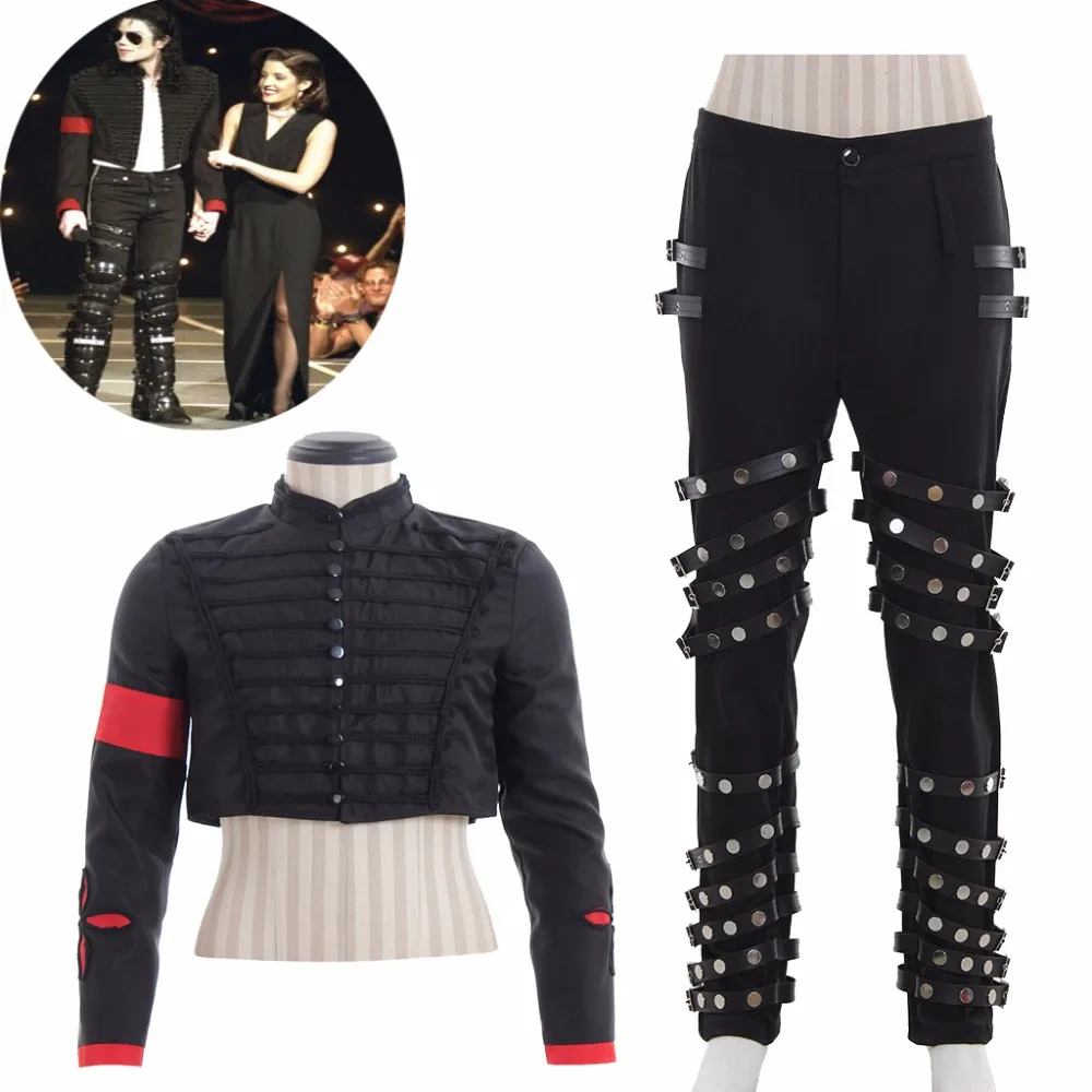 Cosplaydiy Michael Jackson BAD Concert Steampunk Top Pants MJ ERA Stage Cosplay Adult Performance Cosplay Costume L0516
Cosplaydiy Michael Jackson BAD Concert Steampunk Top Pants MJ ERA Stage Cosplay Adult Performance Cosplay Costume L0516