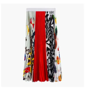 Spring and Summer of 2019 New Fruit Mixed Mosaic Printing Patterns Mosaic Stripe Pressed Pleated Half Skirt
Spring and Summer of 2019 New Fruit Mixed Mosaic Printing Patterns Mosaic Stripe Pressed Pleated Half Skirt