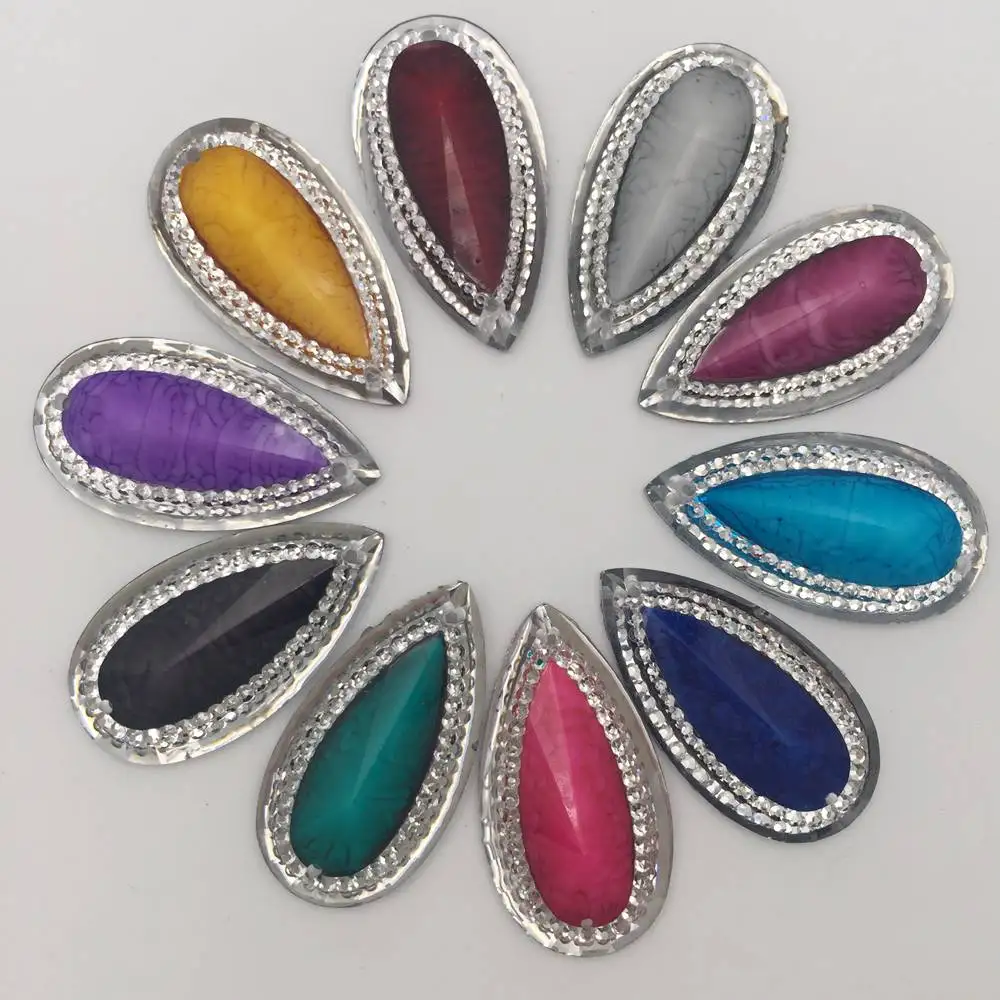 Resin drop 100PCS 16mm*30mm 2 Hole crack flatback rhinestone wedding diy buttons crafts K07*10
Resin drop 100PCS 16mm*30mm 2 Hole crack flatback rhinestone wedding diy buttons crafts K07*10