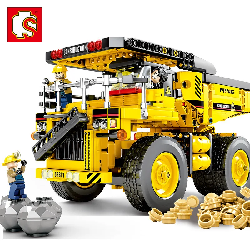 SMBO BLOCK Science and technology machinery series mine transport truck compatible with puzzle spell insert boy 7 blocks 
SMBO BLOCK Science and technology machinery series mine transport truck compatible with puzzle spell insert boy 7 blocks