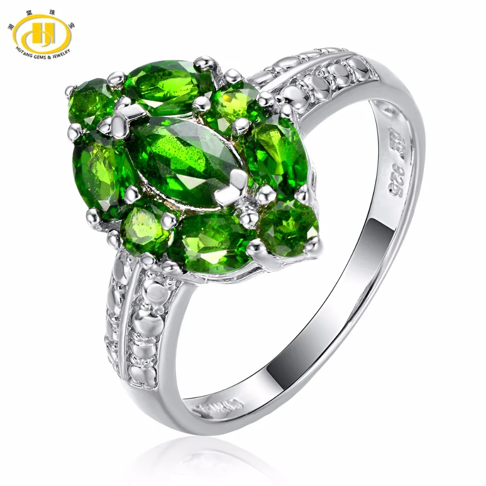 Hutang Solid 925 Sterling Silver 2.16ct Natural Gemstone Chrome Diopside Ring Fine Jewelry For Women's Gift
Hutang Solid 925 Sterling Silver 2.16ct Natural Gemstone Chrome Diopside Ring Fine Jewelry For Women's Gift