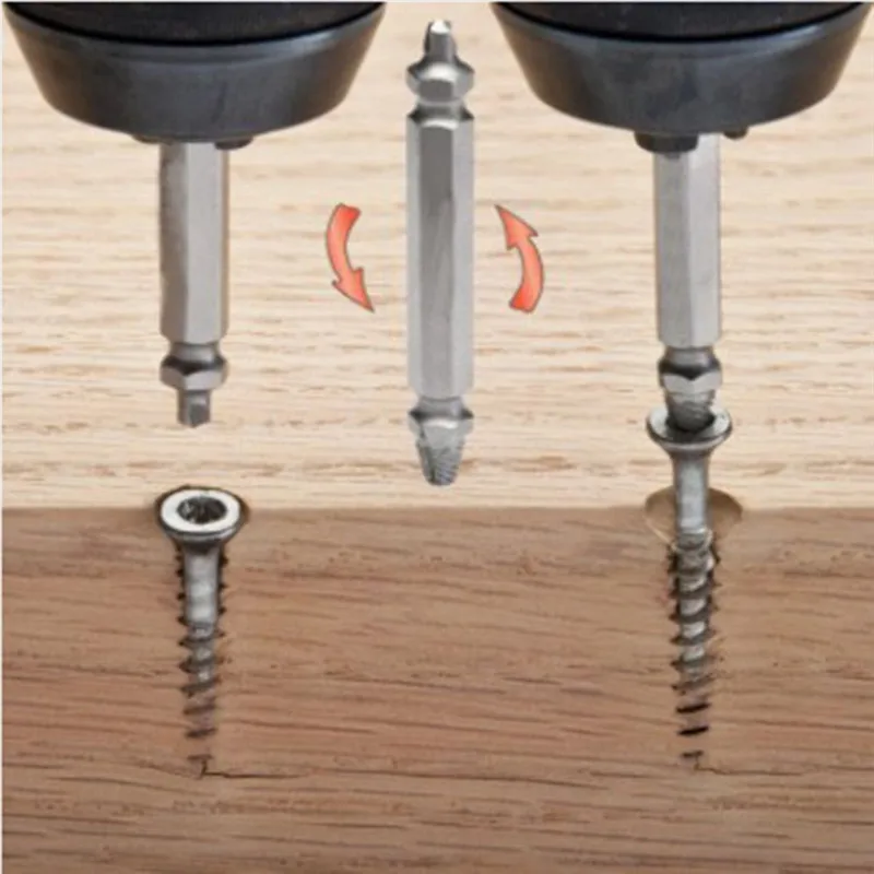 New 4pcs Screw Extractor Drill Bits Guide Set Broken Damaged Bolt Remover Speed Out SA604 P10
New 4pcs Screw Extractor Drill Bits Guide Set Broken Damaged Bolt Remover Speed Out SA604 P10