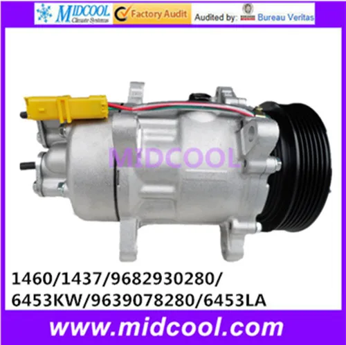 HIGH QUALITY AUTO AC COMPRESSOR 6V12 FOR PEUGEOT 1460 1437 9682930280 6453KW 9639078280 6453LA
HIGH QUALITY AUTO AC COMPRESSOR 6V12 FOR PEUGEOT 1460 1437 9682930280 6453KW 9639078280 6453LA