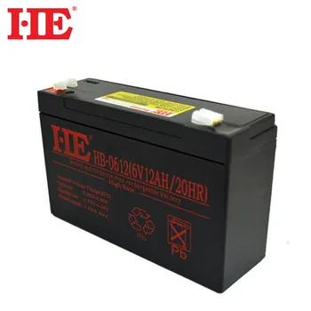 HE 6V 12AH rechargeable sealed lead acid storage battery agm deep cycle solar battery replace 10ah 14ah 151x50x94mm 
HE 6V 12AH rechargeable sealed lead acid storage battery agm deep cycle solar battery replace 10ah 14ah 151x50x94mm