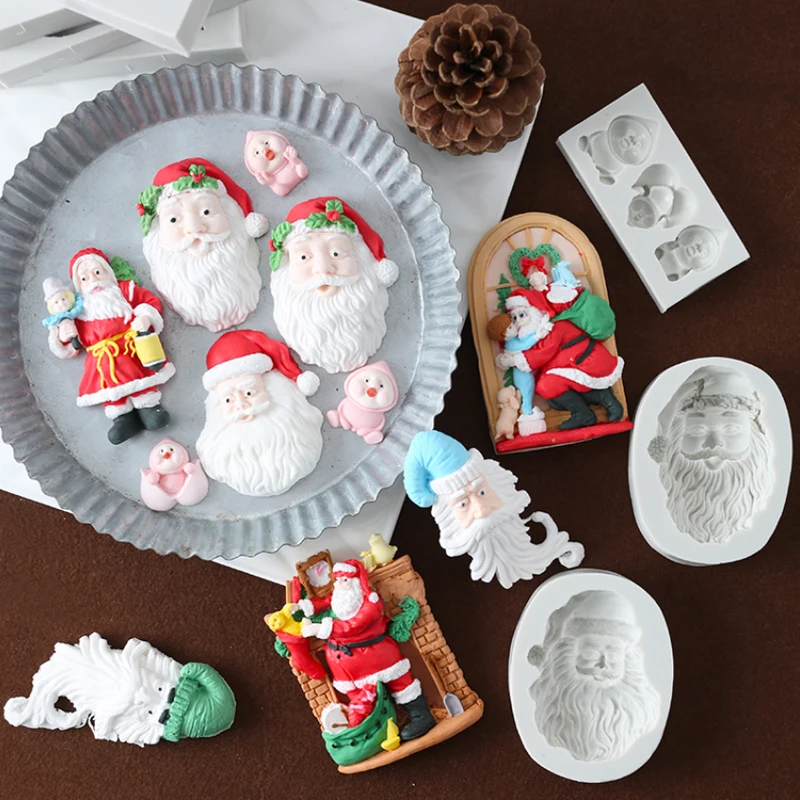 3D Santa Claus Christmas Silicone mold making fondant mold cake decorating tools chocolate gum paste mold
3D Santa Claus Christmas Silicone mold making fondant mold cake decorating tools chocolate gum paste mold