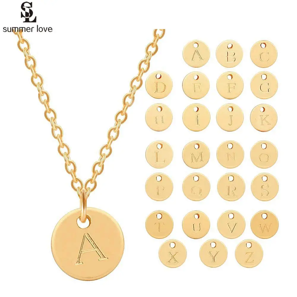 2019 Trendy 26 Letters Initial Pendant Necklace for Women Simple Gold Link Chain Round Charm Disc Necklace Jewelry Kolye Collier
2019 Trendy 26 Letters Initial Pendant Necklace for Women Simple Gold Link Chain Round Charm Disc Necklace Jewelry Kolye Collier