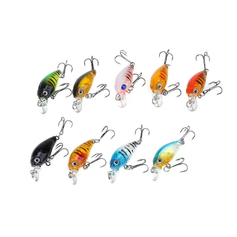 9pcs Plastic Colorful Fishing lures 4.5cm/4g plastic hard crank bait artificial lure fish pesca hooks tackle Hot Sells
9pcs Plastic Colorful Fishing lures 4.5cm/4g plastic hard crank bait artificial lure fish pesca hooks tackle Hot Sells