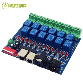 12CH Relay switch dmx512Controller RJ45 XLR, relay output, DMX512 relay control,12way relay switch(max10A) for led
12CH Relay switch dmx512Controller RJ45 XLR, relay output, DMX512 relay control,12way relay switch(max10A) for led