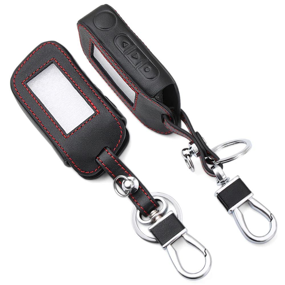 Leather Starline A93 Car Key Case for A39 A63 Two Way Car Alarm Remote Controller A93 LCD Transmitter KeyChain
Leather Starline A93 Car Key Case for A39 A63 Two Way Car Alarm Remote Controller A93 LCD Transmitter KeyChain