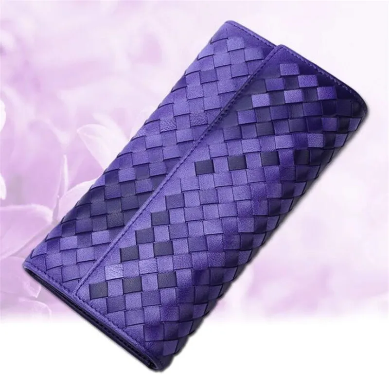Drop Shipping Premium Soft Sheepskin Genuine Leather Luxurious Handmade Knitting Women Wallet Newest Series Bi-fold Folio Purses
Drop Shipping Premium Soft Sheepskin Genuine Leather Luxurious Handmade Knitting Women Wallet Newest Series Bi-fold Folio Purses