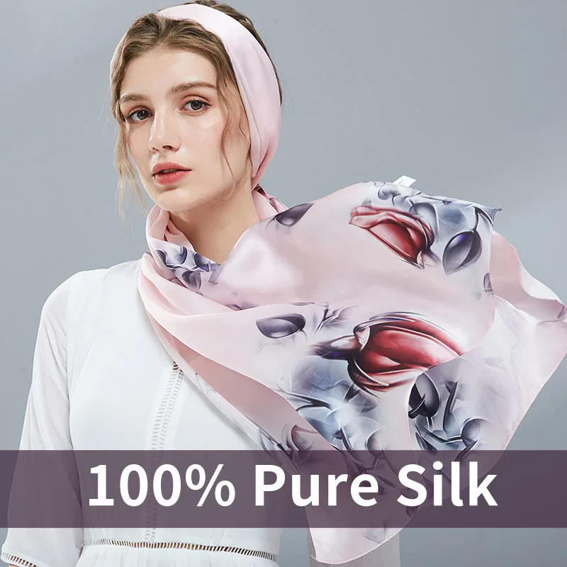 100% Pure Silk Scarf Women Luxury Brand 2019 Silk Shawls and Wraps for Women's Floral Print Natural Real Silk Hijabs
100% Pure Silk Scarf Women Luxury Brand 2019 Silk Shawls and Wraps for Women's Floral Print Natural Real Silk Hijabs