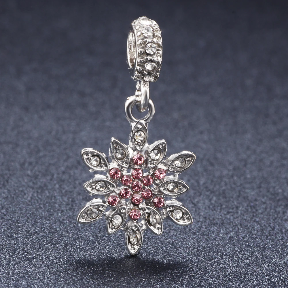 Fashion Silver Plated Sparkling CZ Snowflake Pendant Dangle Beads Fit Pandora Charm Bracelet Necklace Diy Jewelry Gift
Fashion Silver Plated Sparkling CZ Snowflake Pendant Dangle Beads Fit Pandora Charm Bracelet Necklace Diy Jewelry Gift
