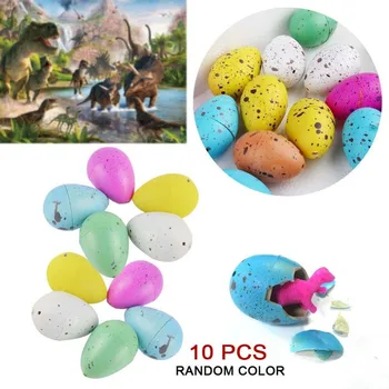 

10 Pcs/Pack Magic Hatching Inflation Add Water Growing Dinosaur Eggs Practical Joke Toy For Kids Educational Novelty Gag Toys